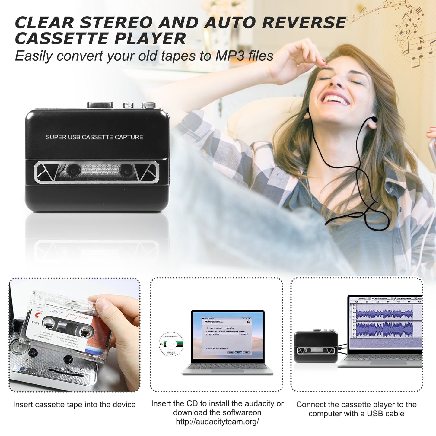 K-303 Cassette Player & Converter