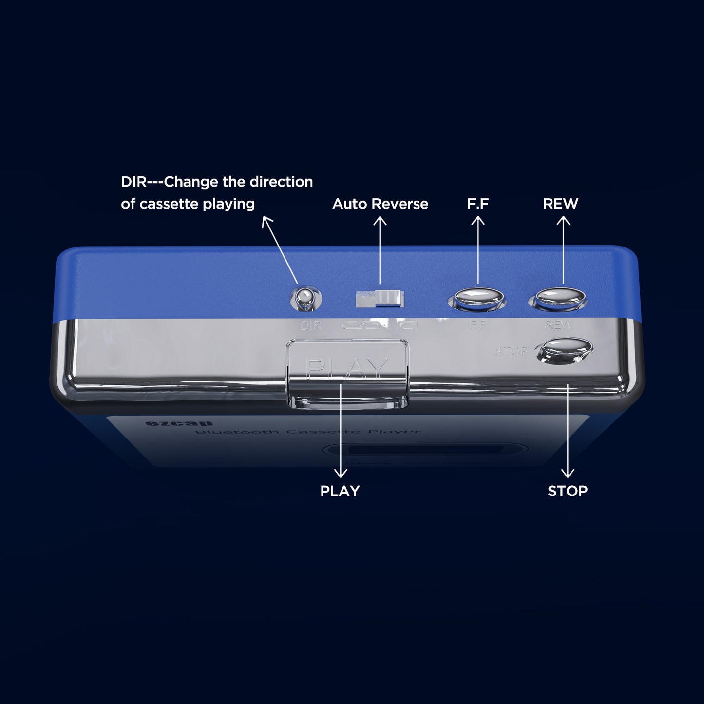 EZ-215 Bluetooth Cassette Player