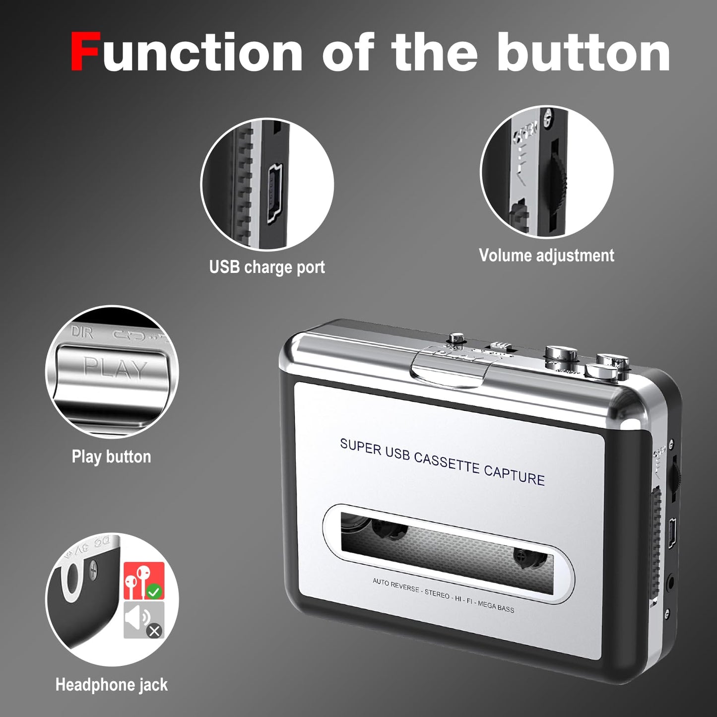 EZ-218 Cassette player