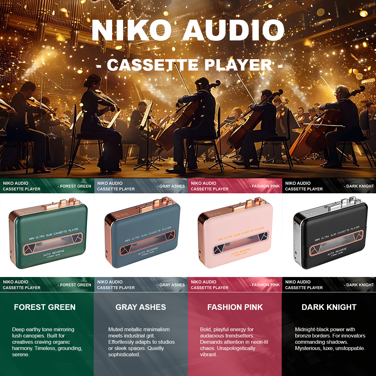 Color cassette player